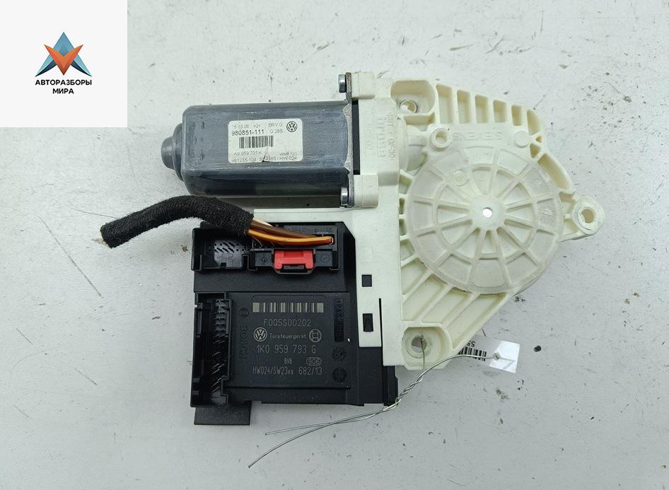 моторчик стеклоподъемника передний левый Volkswagen Passat B6 2006, 2.0 л., МКПП, седан, 1K0959793G - фото №1