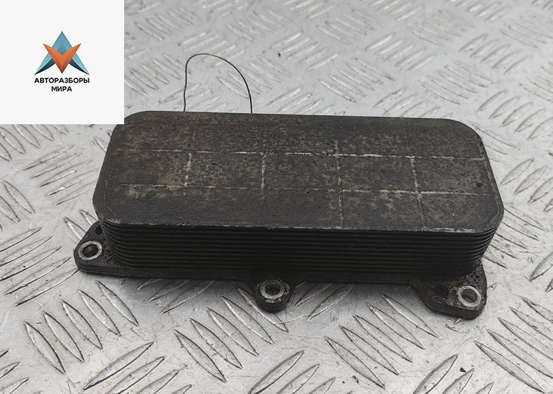 теплообменник масляного фильтра Volkswagen Transporter T5 2006, 2.5 л., дизель, МКПП, белый, микроавтобус - фото №1