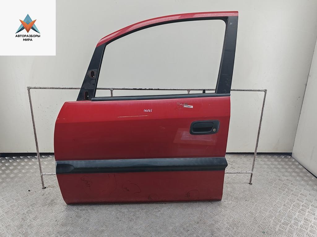 дверь сдвижная Opel Zafira 1 поколение (A) 1999, красный, минивэн - фото №1