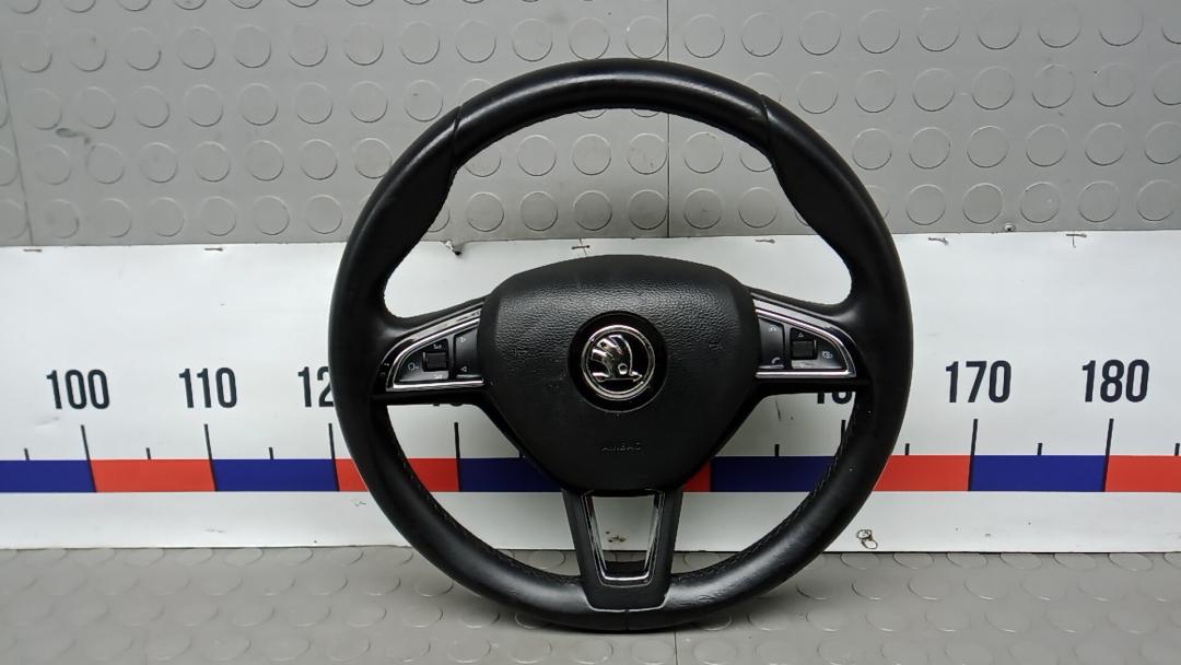 руль Skoda Superb 3 поколение 2016, 1.6 л., дизель, МКПП, хетчбэк 5 дв. - фото №1