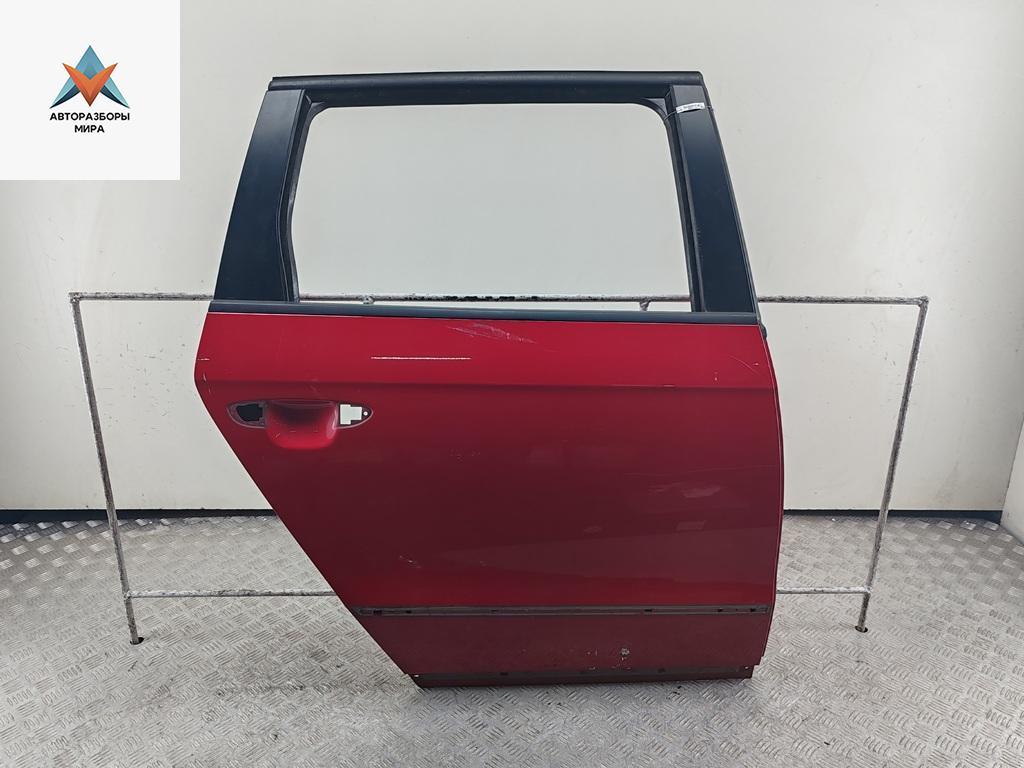 дверь сдвижная Volkswagen Passat B6 2008, красный, универсал - фото №1