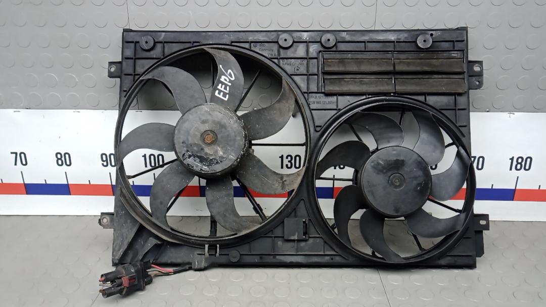 вентилятор радиатора Volkswagen Golf 6 поколение 2009, 2.0 л., дизель, МКПП, хетчбэк 5 дв. - фото №1