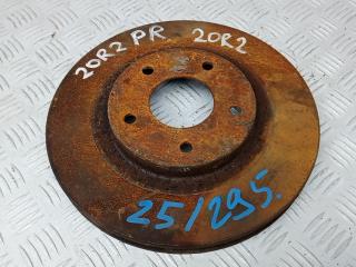 диск тормозной передний Nissan Qashqai 1 поколение 2007, 1.6 л., бензин, МКПП, внедорожник 5 дв.