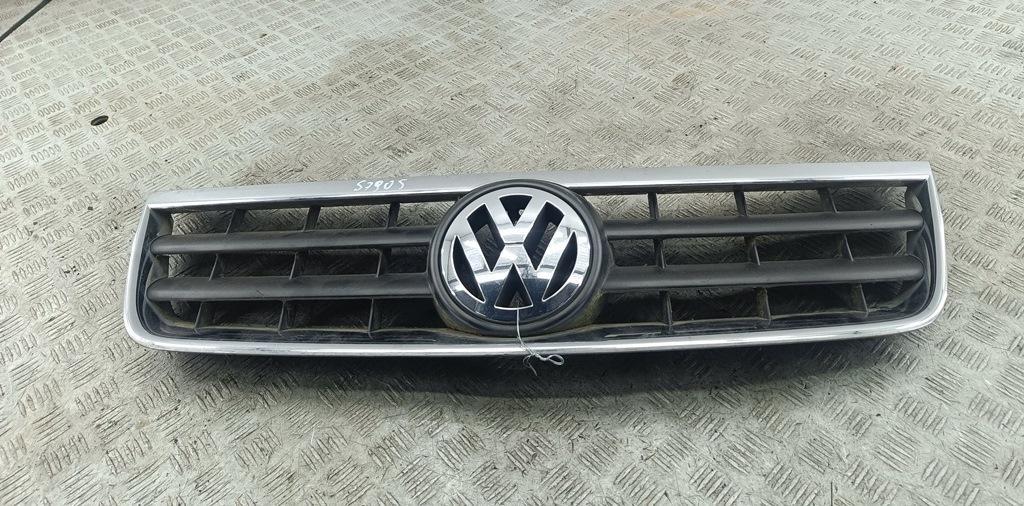 решетка радиатора Volkswagen Touareg 1 поколение 2003, чёрный, внедорожник 5 дв. - фото №1