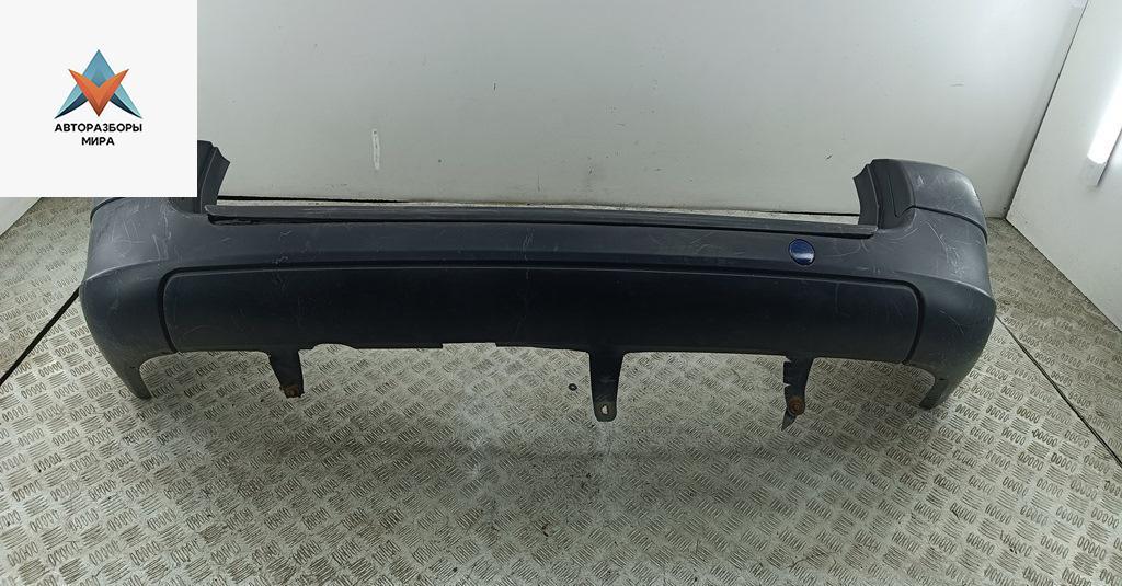 бампер задний Peugeot 307 1 поколение 2003, синий, универсал - фото №1