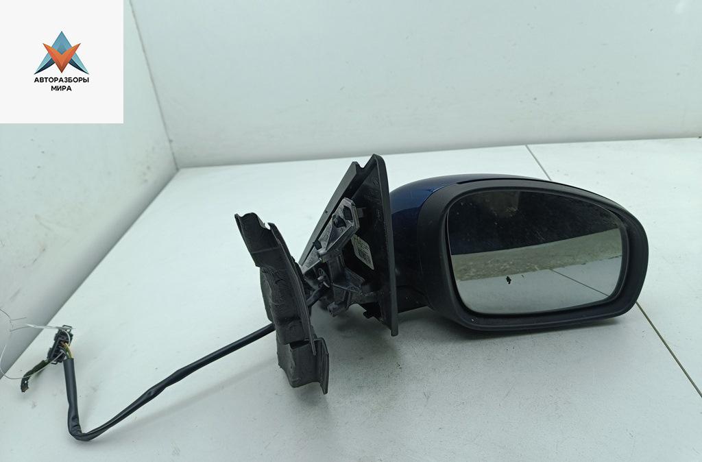 зеркало правое Skoda Roomster 1 поколение 2008, 1.9 л., дизель, МКПП, синий, фургон, 5J1857502AR - фото №1