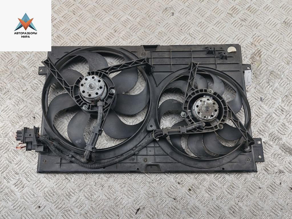 вентилятор радиатора Volkswagen Bora 1 поколение 2000, 1.6 л., бензин, АКПП, серый, седан, 1J0121207T - фото №1