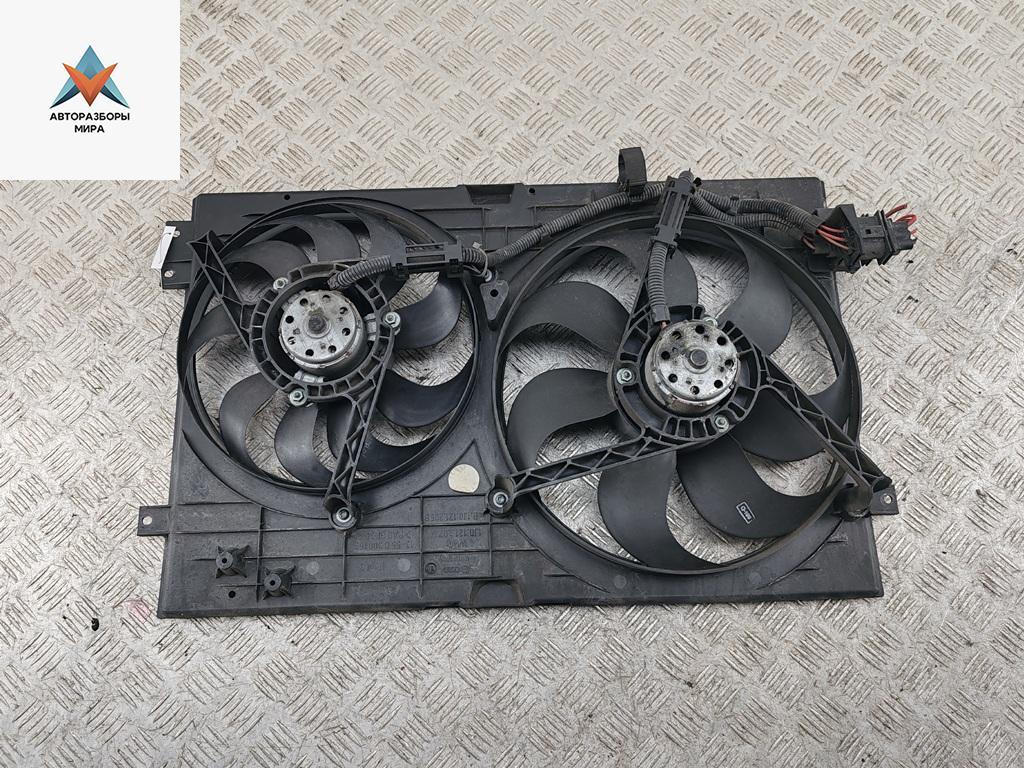 вентилятор радиатора Volkswagen Bora 1 поколение 2000, 2.0 л., бензин, МКПП, синий, седан, 1J0959455F, 1J0959455K, 1J0121207M - фото №1