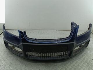 бампер передний Skoda Roomster 1 поколение 2008, дизель, синий, фургон, 5J0807221