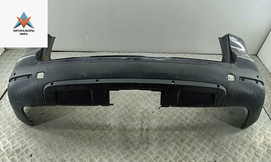 бампер задний Volkswagen Touareg 1 поколение 2003, чёрный, внедорожник 5 дв., 7L6807421 - фото №1