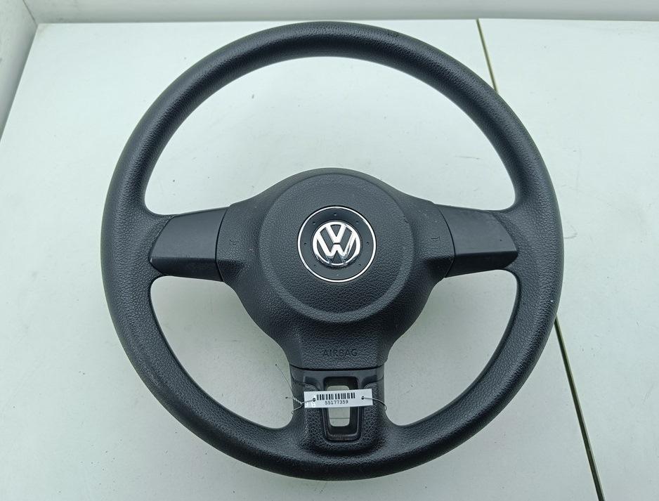 руль Volkswagen Golf 6 поколение 2011, 1.6 л., дизель, МКПП, белый, хетчбэк 5 дв. - фото №1