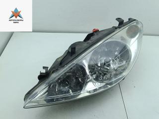 фара левая Peugeot 307 1 поколение 2003, 1.6 л., бензин, МКПП, серый, универсал, 9634369180