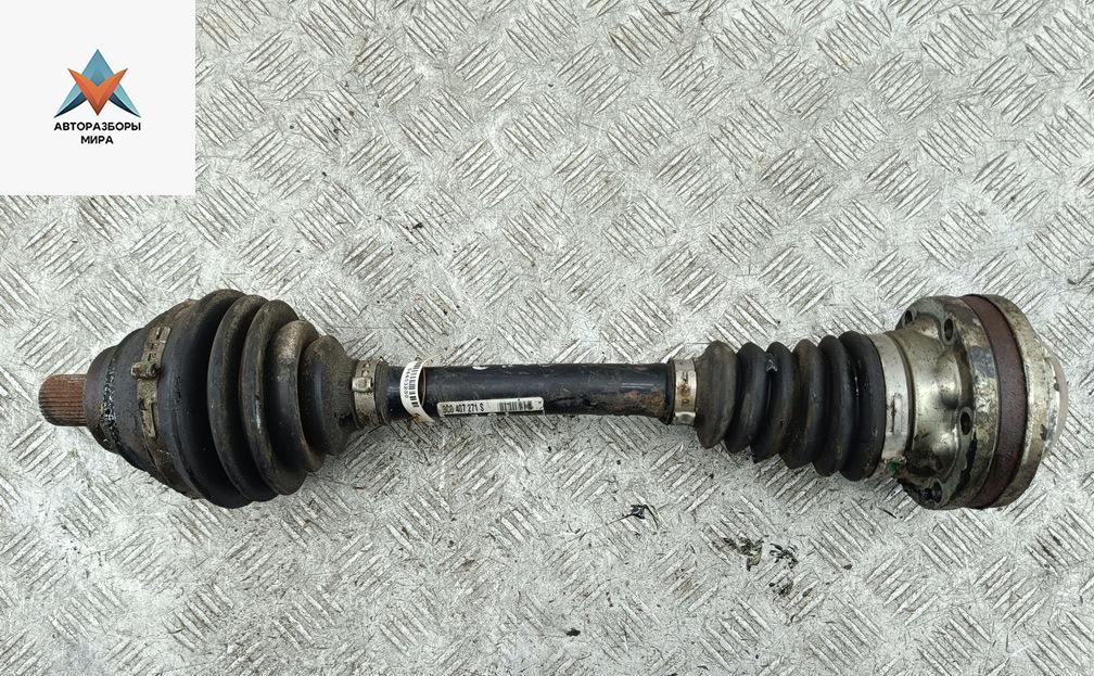 полуось передняя левая (приводной вал, ШРУС) Volkswagen Passat B7 2013, 2.0 л., дизель, МКПП, чёрный, универсал - фото №1