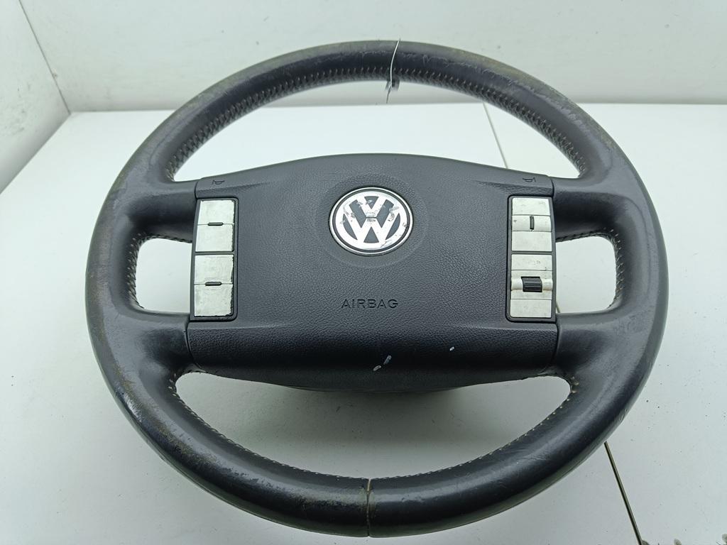 руль Volkswagen Touareg 1 поколение 2003, 2.5 л., дизель, АКПП, чёрный, внедорожник 5 дв., 3D0419091 - фото №1