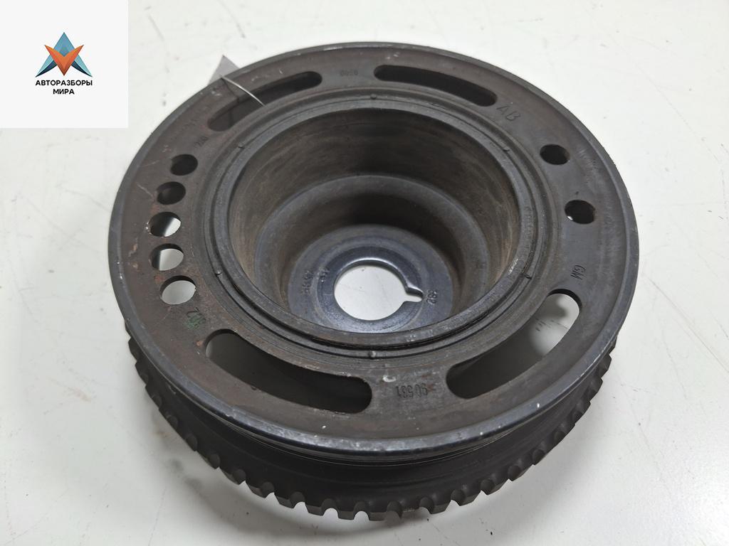 шкив коленвала Opel Astra G 2000, 1.6 л., бензин, МКПП, зелёный, хетчбэк 5 дв., 90531582 - фото №1