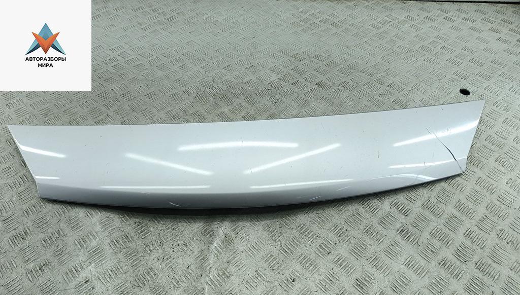 накладка на бампер Renault Scenic 2 поколение 2005, 1.6 л., бензин, МКПП, серый, минивэн - фото №1