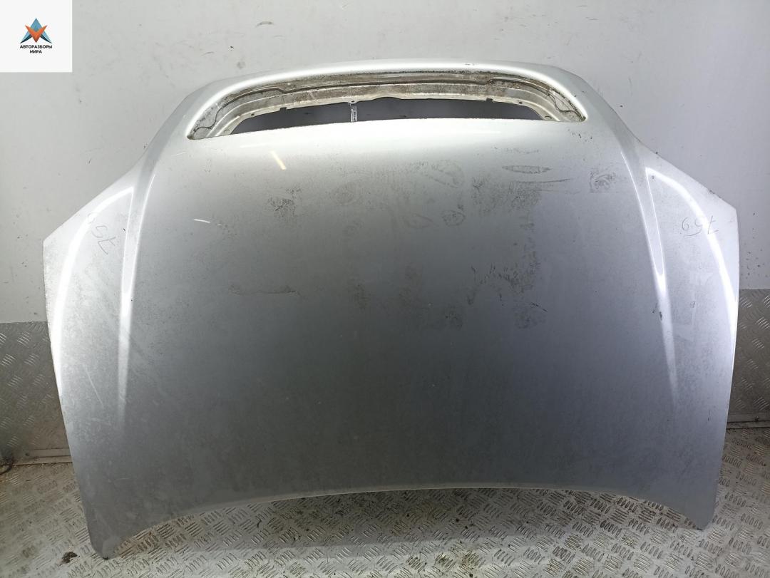 капот Opel Zafira 1 поколение (A) 2000, 1.8 л., бензин, МКПП, серый, минивэн - фото №1