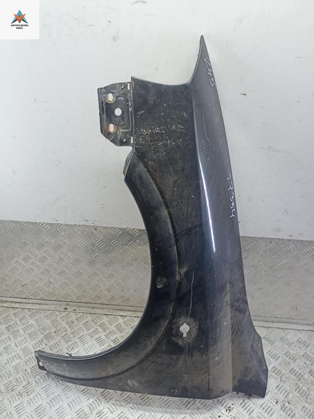 крыло переднее левое Opel Astra G 1999, 2.0 л., дизель, МКПП, чёрный, универсал - фото №1