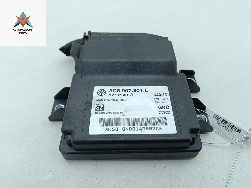 блок управления ручником Volkswagen Passat B6 2010, 1.6 л., бензин, МКПП, серый, универсал, 3C8907801E - фото №1