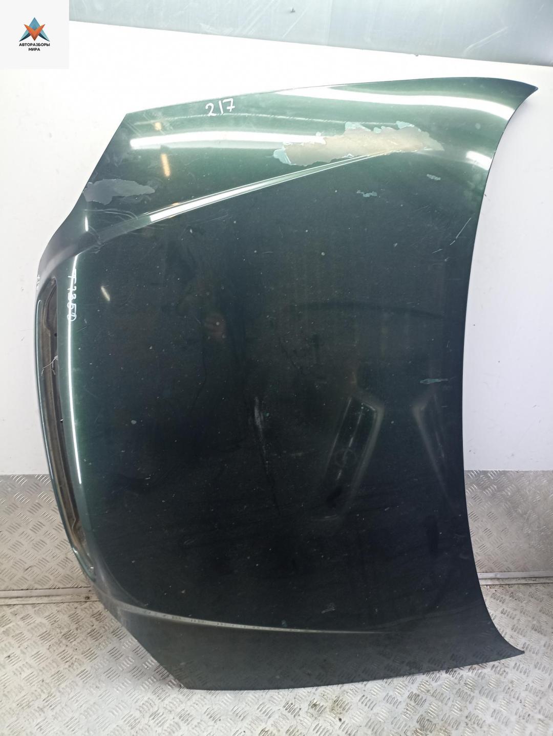 капот Opel Astra G 1999, 1.6 л., бензин, МКПП, зелёный, хетчбэк 5 дв. - фото №1