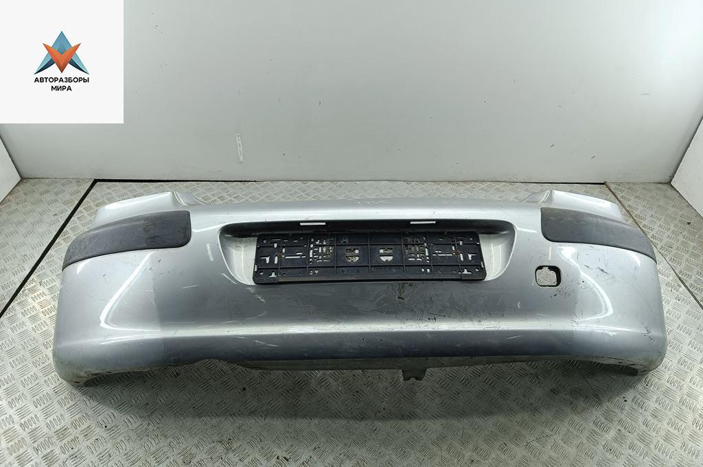 бампер задний Peugeot 307 1 поколение 2003, серый, хетчбэк 5 дв., 9634015177 - фото №1
