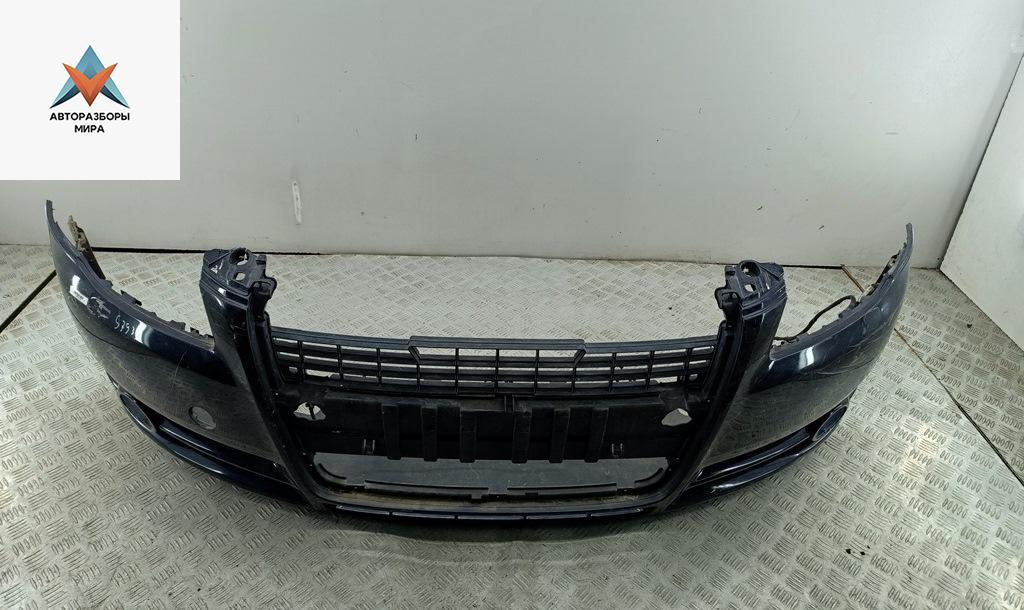 бампер передний Audi A4 B7 2004, бензин, синий, седан - фото №1