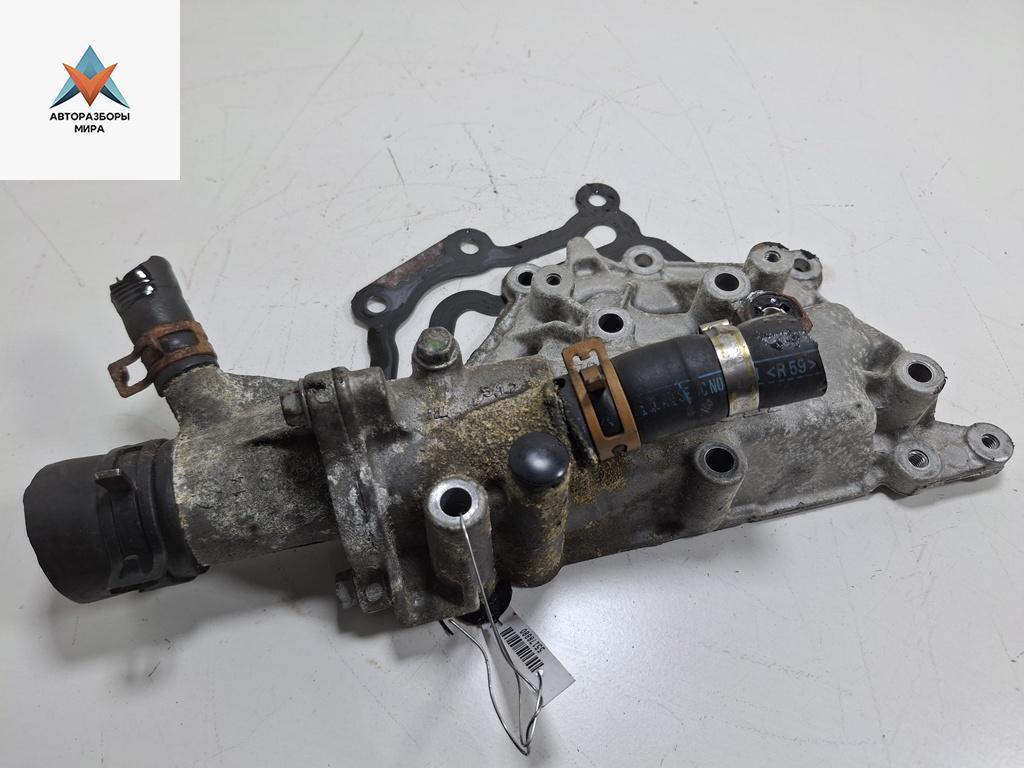 корпус термостата Renault Laguna 2 поколение 2002, 1.8 л., бензин, МКПП, серый, универсал, 7700600514 - фото №1