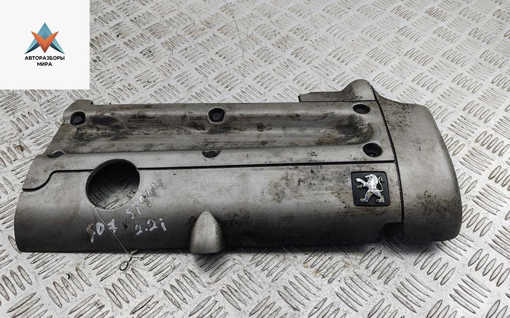 декоративная крышка двигателя Peugeot 607 1 поколение 2000, 2.2 л., бензин, МКПП, серый, седан, 9637394480 - фото №1