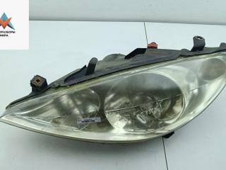 фара левая Peugeot 307 1 поколение 2004, 2.0 л., бензин, МКПП, чёрный, универсал, 9641615780