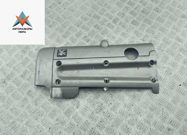 декоративная крышка двигателя Peugeot 407 1 поколение 2004, 2.2 л., бензин, МКПП, серый, седан, 9654668080 - фото №1