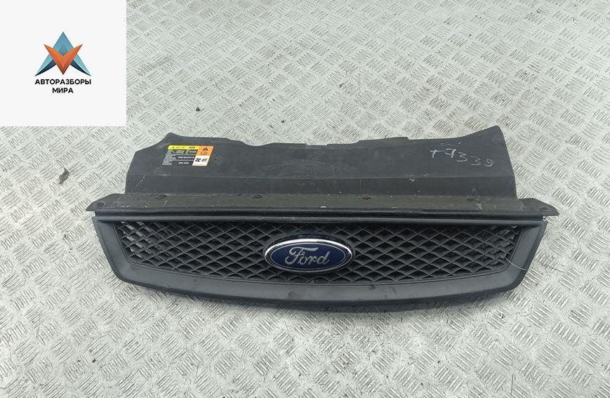решетка радиатора Ford Focus 2 поколение 2005, чёрный, хетчбэк 5 дв., 4M518138A - фото №1