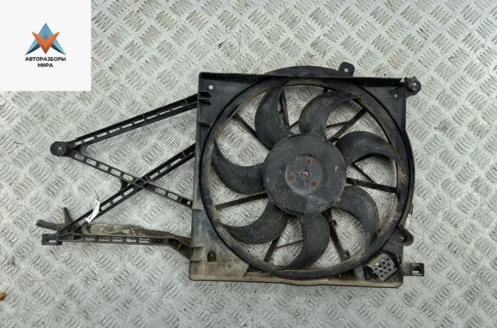 вентилятор радиатора Opel Astra G 1999, 1.6 л., бензин, МКПП, зелёный, хетчбэк 5 дв. - фото №1