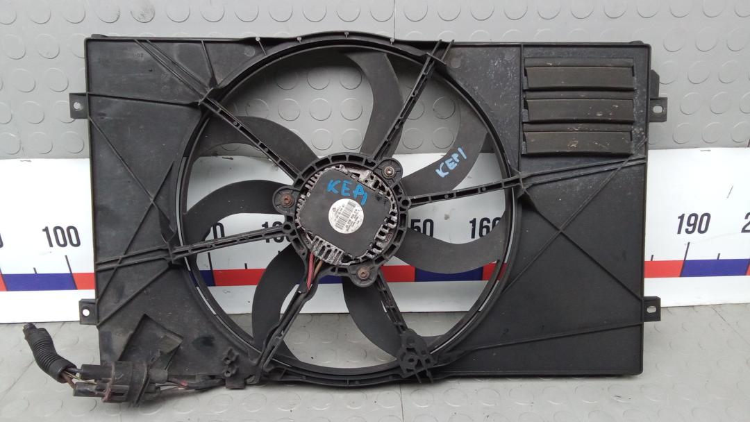 вентилятор радиатора Skoda Superb 2 поколение 2010, 1.9 л., D TDI PD, дизель, МКПП, хетчбэк 5 дв. - фото №1