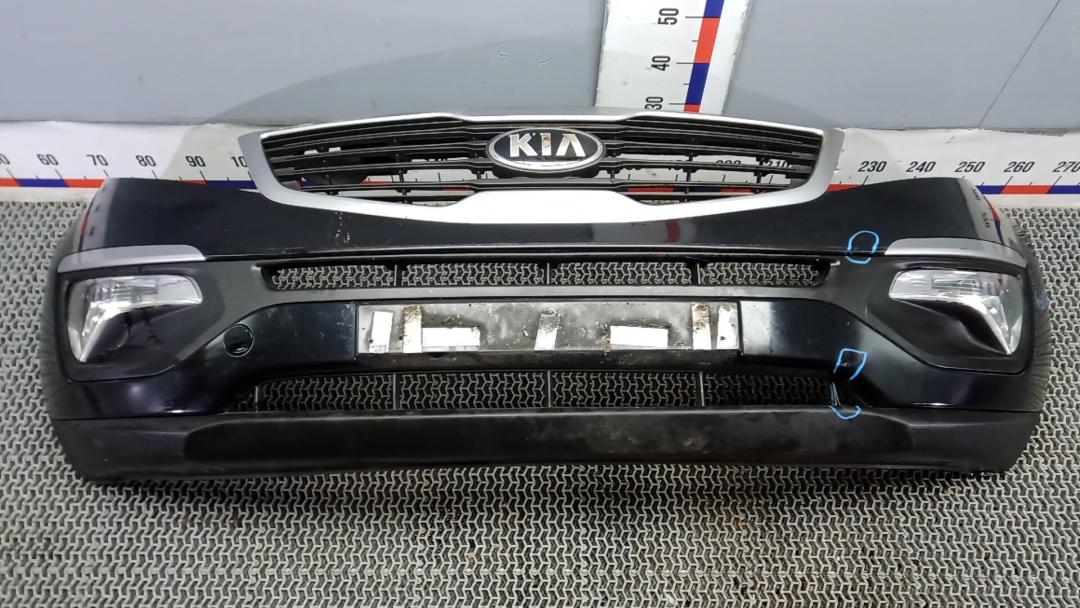 бампер передний Kia Sportage 3 поколение 2013, 1.7 л., дизель, МКПП, внедорожник 5 дв., 865113U000, 865123U000 - фото №1