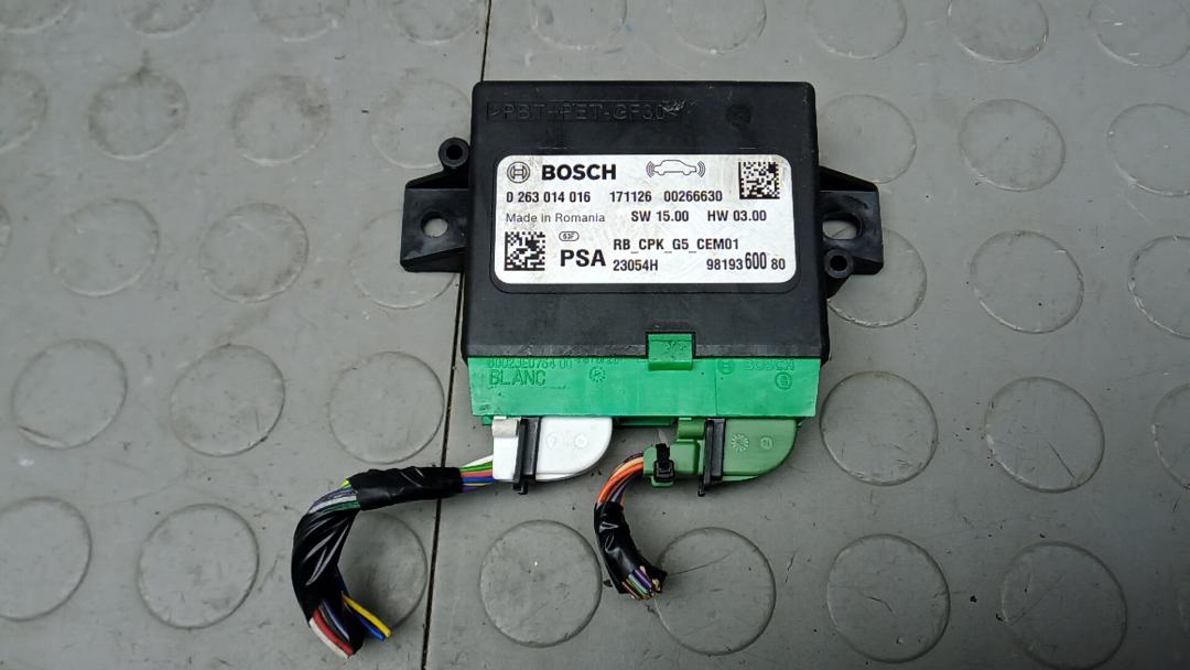 блок управления парктрониками Citroen C5 AirCross 1 поколение 2022, 1.2 л., бензин, МКПП, внедорожник 5 дв., 0263014016, 9819360080 - фото №1