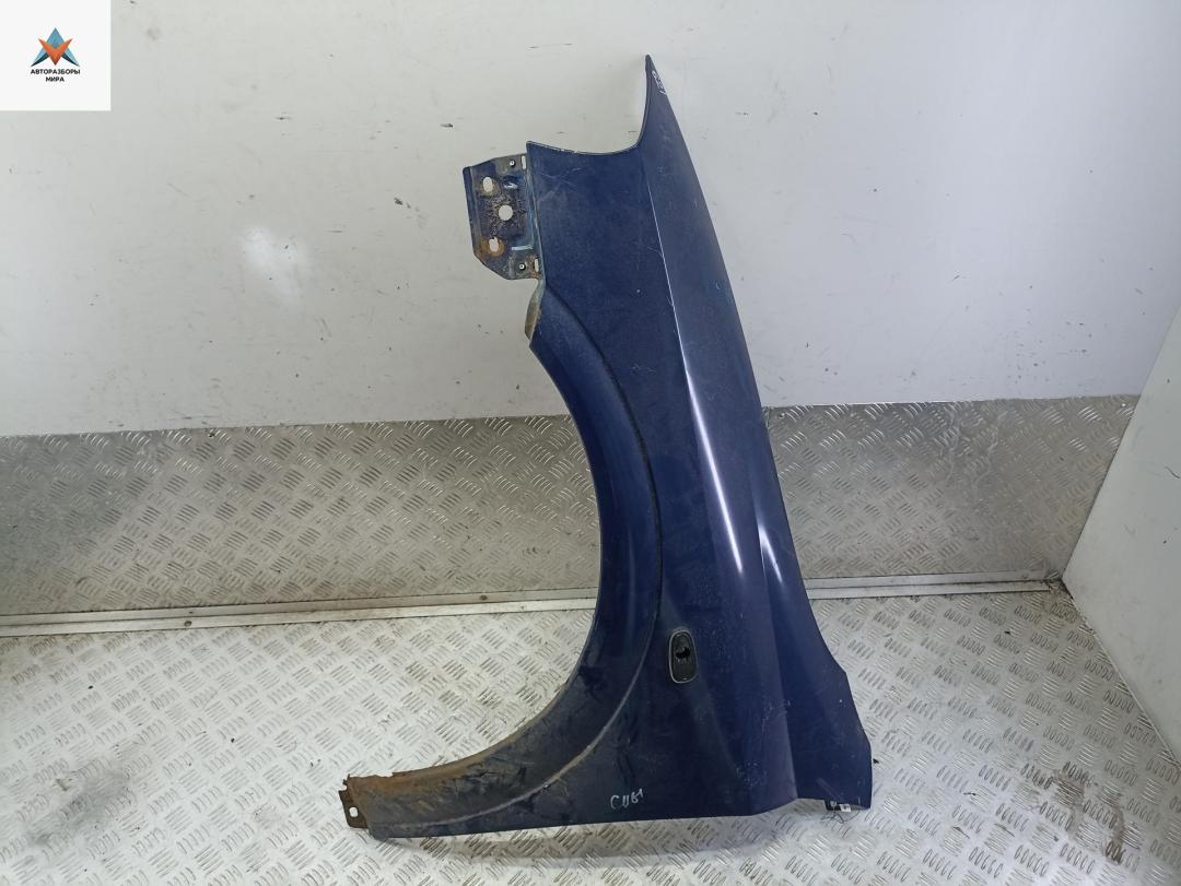 крыло переднее левое Opel Astra G 2002, 1.6 л., бензин, МКПП, синий, универсал - фото №1