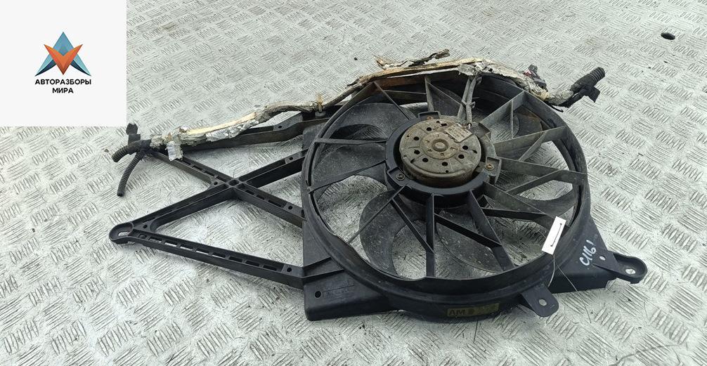 вентилятор радиатора Opel Astra G 2002, 1.6 л., бензин, МКПП, синий, универсал, 90570736 - фото №1