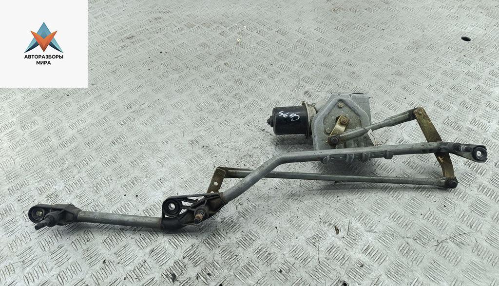 Механизм стеклоочистителя переднего (трапеция дворников) Renault Scenic 2 поколение 2004, 1.6 л., бензин, АКПП, синий, минивэн, 8200827016 - фото №1