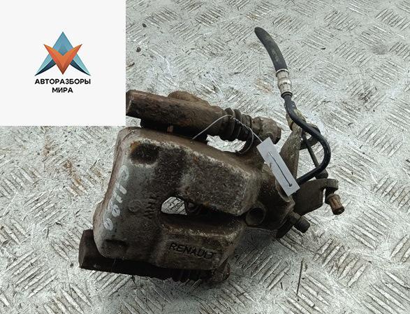 суппорт задний левый Renault Megane 2 поколение 2005, 1.6 л., бензин, МКПП, серый, универсал - фото №1