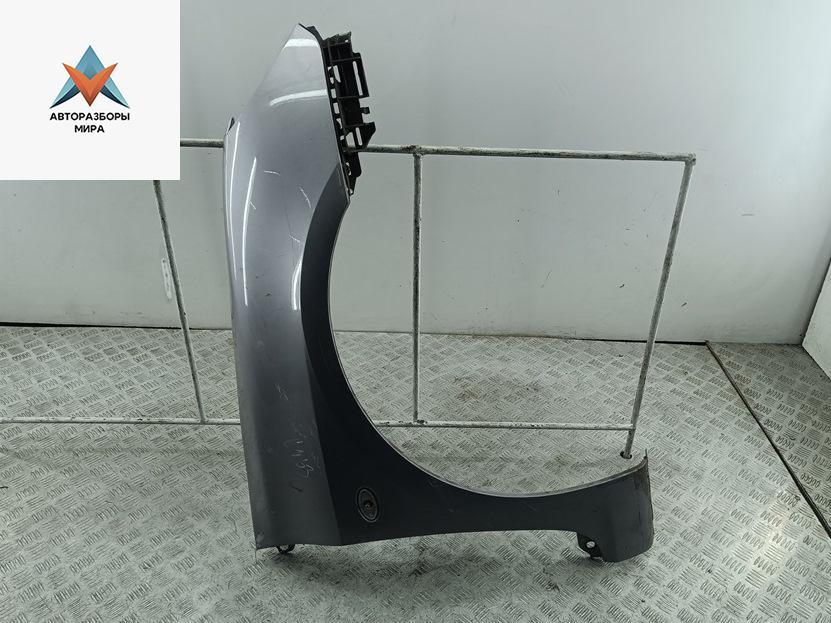 крыло переднее правое Peugeot 307 1 поколение 2003, 1.6 л., бензин, МКПП, серый, хетчбэк 3 дв., 9653304577 - фото №1