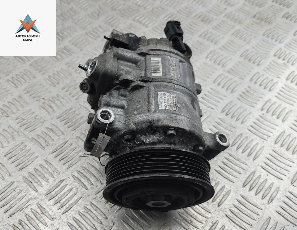 компрессор кондиционера Volkswagen Golf 6 поколение 2011, 1.6 л., дизель, 5N0820803F - фото №1