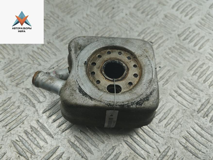 теплообменник масляного фильтра Volkswagen Golf 4 поколение 2001, 2.0 л., бензин, МКПП, синий, универсал - фото №1