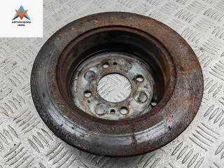 диск тормозной задний Kia Rio 2 поколение 2005, 1.6 л., бензин, МКПП, серый, хетчбэк 5 дв.