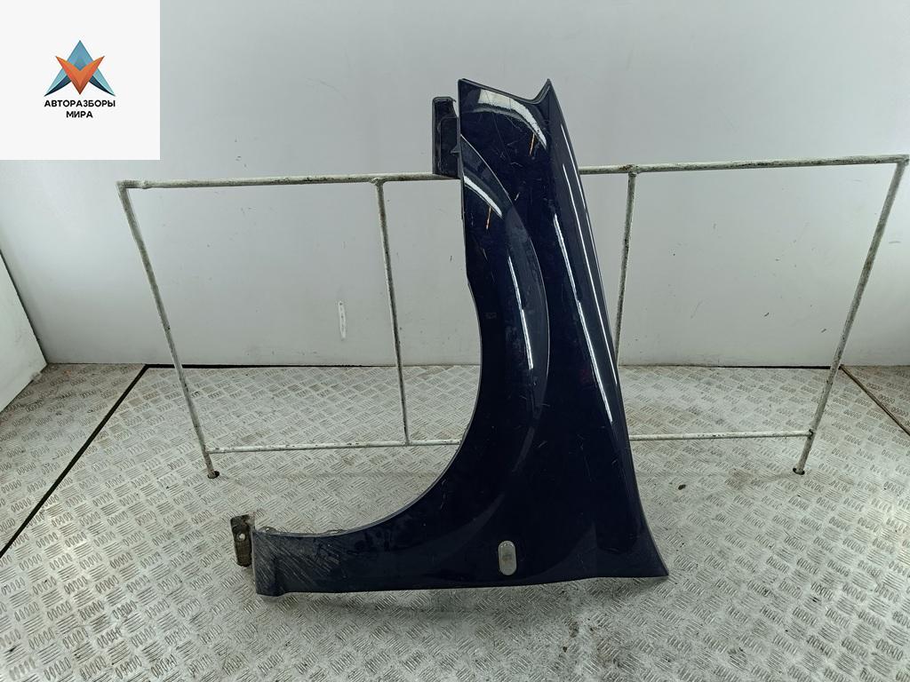 крыло переднее левое Dacia (Renault) Logan 2010, 1.5 л., дизель, МКПП, синий, универсал - фото №1