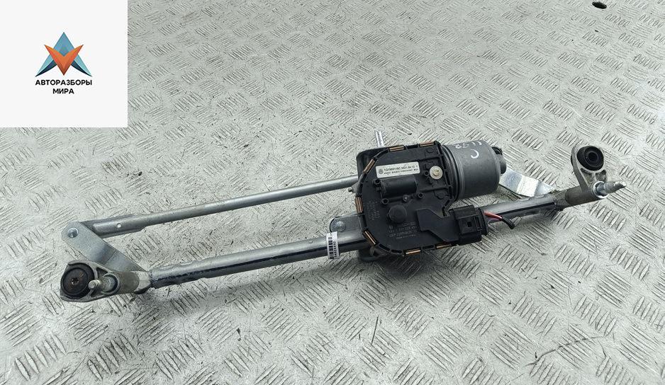 Механизм стеклоочистителя переднего (трапеция дворников) Volkswagen Golf 5 поколение 2004, 1.4 л., бензин, МКПП, чёрный, хетчбэк 5 дв. - фото №1