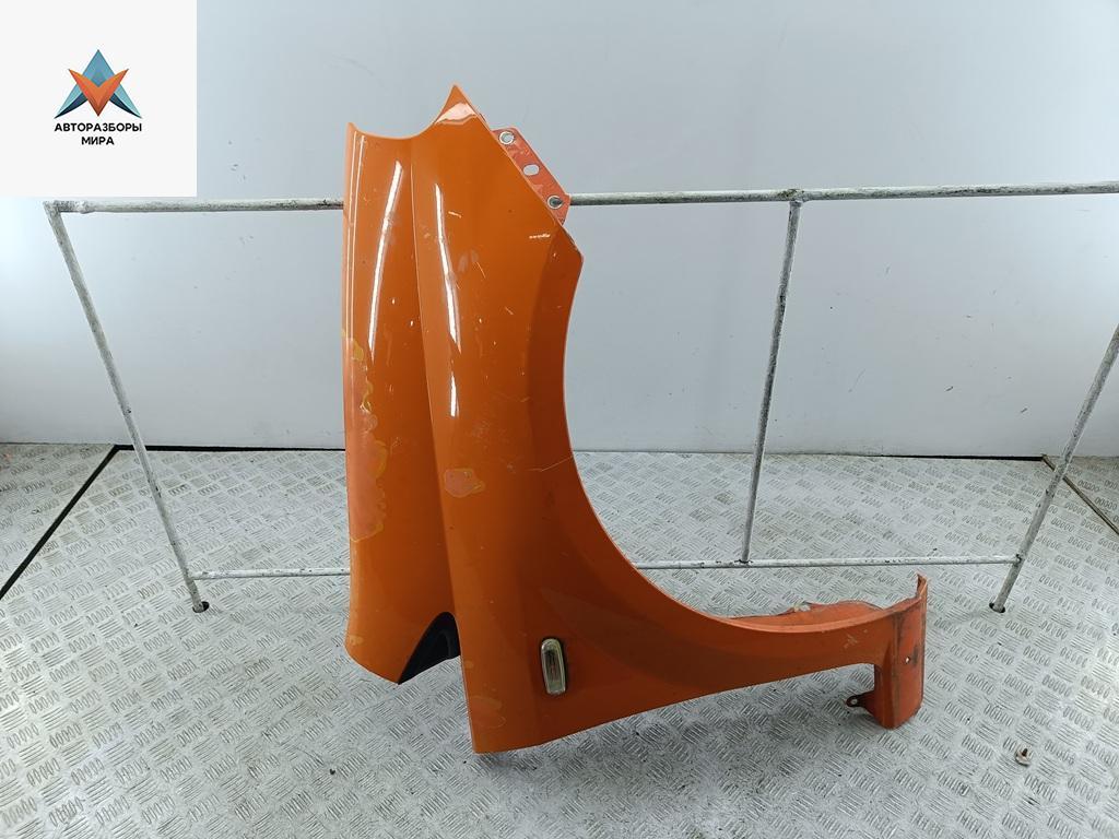 крыло переднее правое Fiat Grande Punto 1 поколение 2007, 1.3 л., дизель, МКПП, жёлтый, хетчбэк 3 дв. - фото №1