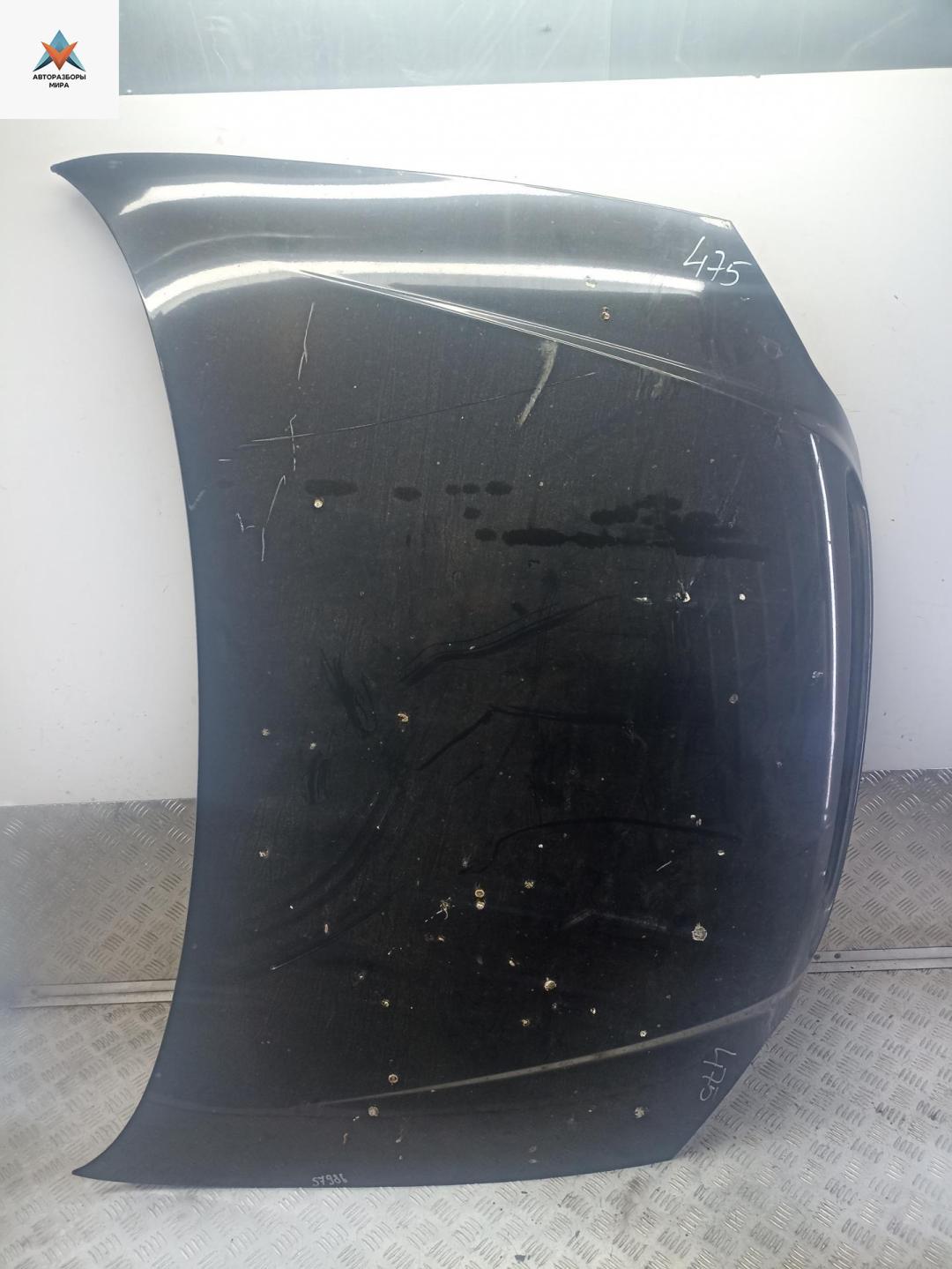 капот Opel Astra G 1999, 1.6 л., бензин, МКПП, чёрный, универсал - фото №1