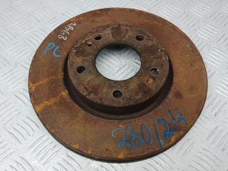 диск тормозной передний Kia Ceed 1 поколение [рестайлинг] 2010, 1.6 л., бензин, МКПП, хетчбэк 5 дв.