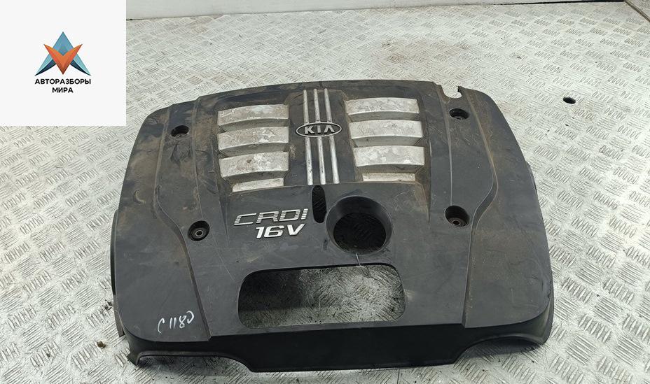 декоративная крышка двигателя Kia Sorento 1 поколение 2003, 2.5 л., дизель, АКПП, зелёный, внедорожник 5 дв. - фото №1