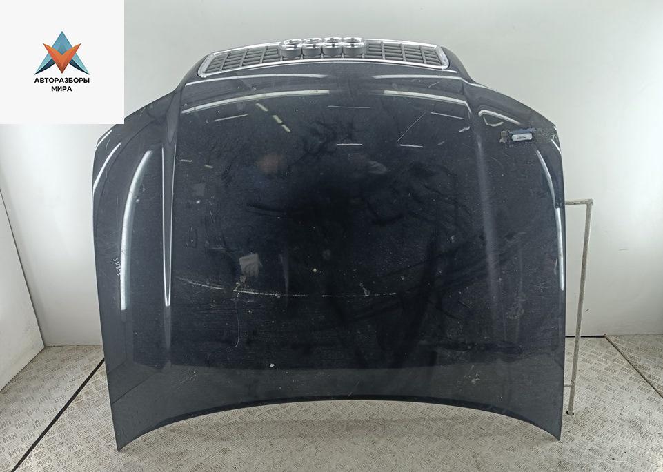 капот Audi A4 B6 2002, 1.9 л., дизель, МКПП, чёрный, универсал - фото №1